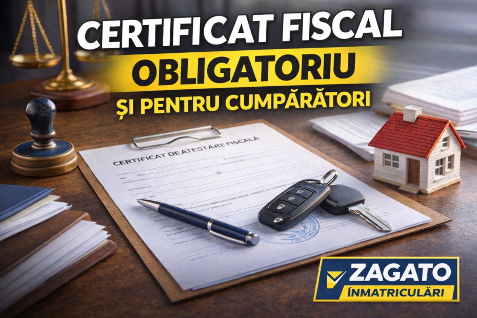 Certificatul fiscal este acum obligatoriu și pentru cumpărători